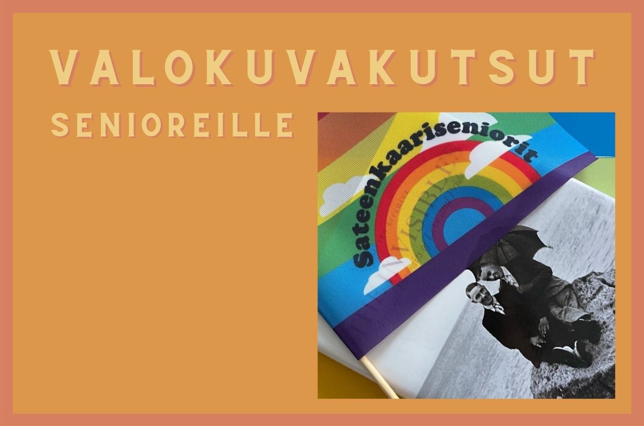 Valokuvatkutsut senioreille - Sateenkaariseniorit.