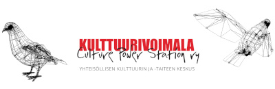 Kulttuurivoimala – Culture Power Station ry. Yhteisöllisen kulttuurin ja -taiteen keskus.