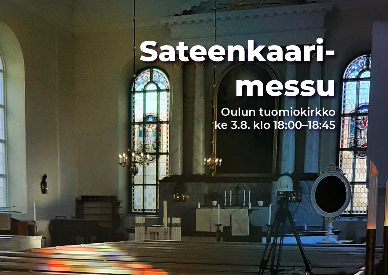 Sateenkaarimessu, Oulun tuomiokirkko ke 3.8. klo 18-18.45