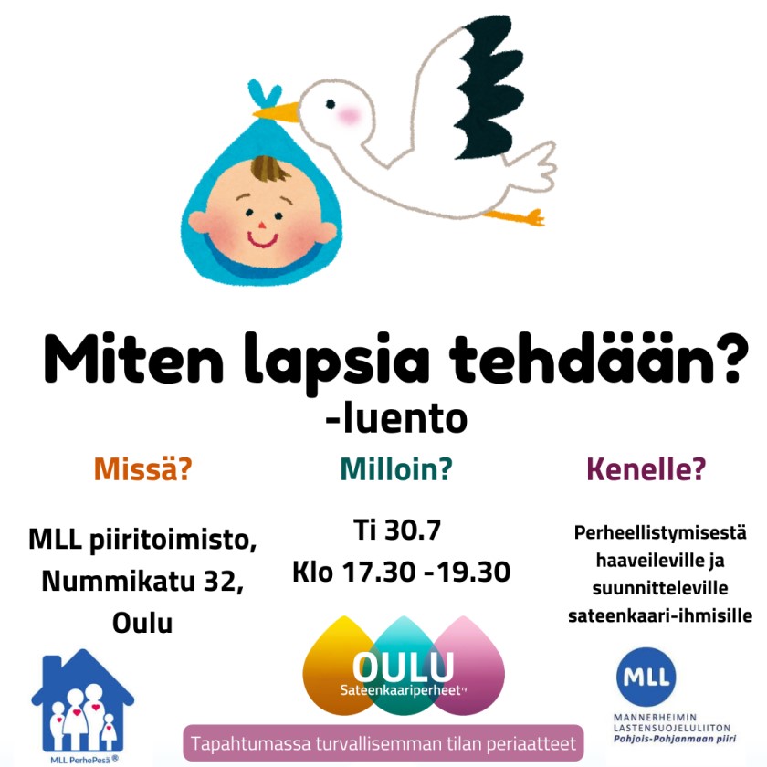 Sateenkaariperheet ja Miten lapsia tehdään? -luento 30.7.2024