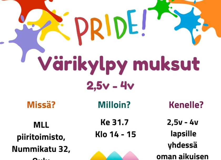 Värikylpy muksut tapahtumakuva