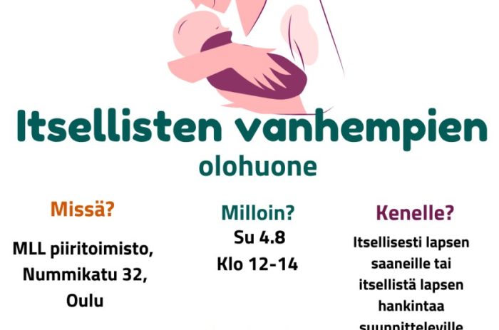 MLL ja Itsellisten vanhempien olohuone -tapahtuma 4.8.2024