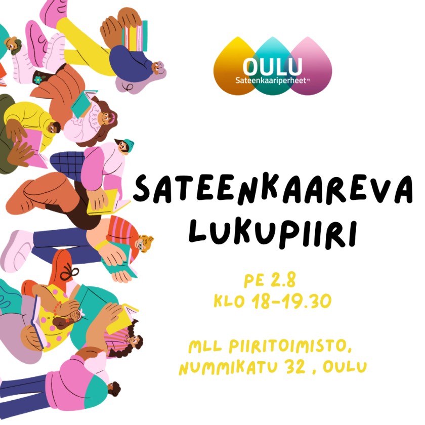 Sateenkaareva lukupiiri MLL piiritoimistolla 2.8.
